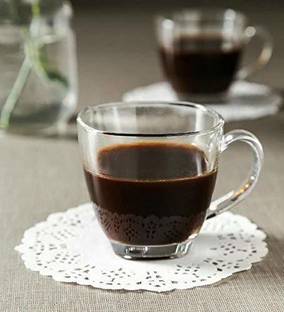 varahry Tea and Coffee Cup Set - 6 Pieces , Clear (190ML) Glass Coffee Mug