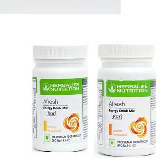 Herbalife Nutrition afresh eanergy drink mix LEMON+PEACH Energy Drink