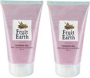 Fruit of the earth Fairness Gel With Liquorice & Aloe Vera SPF14 (Pack of 2, 2100ml)