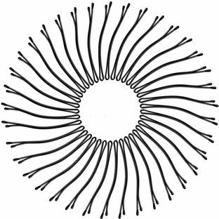 SIYAA Black Metal Baby pins for hair Hair Pins for women Bun Hair pins stylish for girls hair pins for hair styling (Pack of 60) Hair Pin