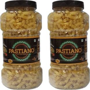PASTIANO Fusilli Pasta Jars 500gm X2- Pack of 2 Fusilli Pasta