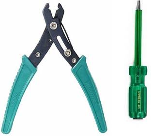 TAPARIA Wire Stripper for Electronics and Electrical Works With Tester (Pack of 1 ) Diagonal Plier