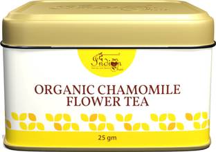 The Indian Chai Chamomile Tea in Tin Container for Sleep, Stress and Anxiety, Caffeine Free Chamomile Herbal Tea Tin