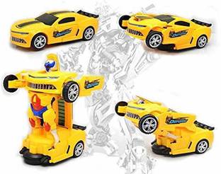 vigor Transform Robot Car with 3D Light and Music Toy for Kids, Deformation Robot Car for Kids Battery Operated, Robot Car for Boys (Batteries Included)