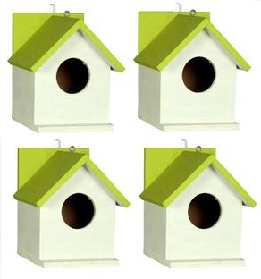 ganga enterprise Bird House Bird Nest For Sparrow And Other Garden Birds Pack Of 4 Bird House