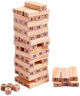AEXONIZ TOYS Wooden Zenga Stacking & Balancing Building Block Game for 3-10 Year Old Kids