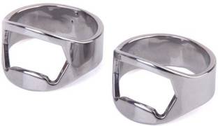 BOLT B011EG09F4 2pcs Stainless Steel Finger Ring Beer Bottle Opener Bottle Opener