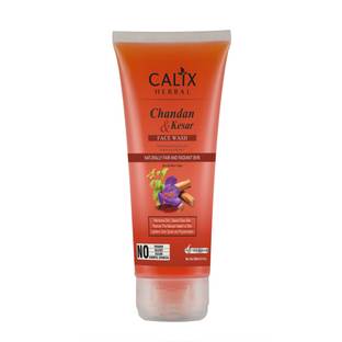 calix Herbal Organic & Ayurvedic Chandan Kesar  For Skin Brightening, Naturally Fair & Radiant Skin | Lightens Dark Spots & Pigmentatio Suitable For All Skin Types Face Wash