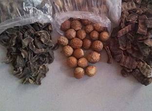 Organic Bites Premium Whole Dried Amla, Reetha, Shikakai 100 gram each