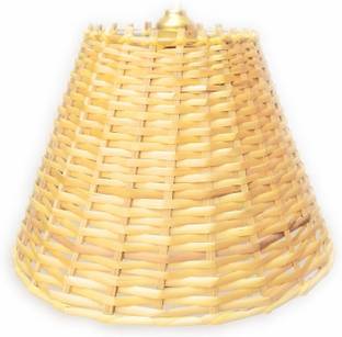 CANDELA Round Cane Hanging Pendant Lamp Shade (8 Inches) Table Lamps Lamp Shade