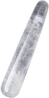 KANHA HANDICRAFT NATURAL CLEAR QUARTZ STONE (M89) MASSAGE STICKS GUA SHA TOOL FOR FACE MASSAGE ,ANTI AGING ,ANTI WRIKLES Massager