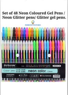 Pehrovin Ventures SET OF 48 NEON PENS/ NEON GEL PENS Gel Pen