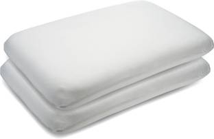The White Willow Extra Large King Size Soft Ventilated Active Air, Memory Foam Solid Sleeping Pillow Pack of 2