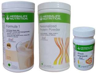 HERBALIFE F1 Vanilla + PP 400 Gm + AFRESH Lemon FOR Weight Loss Plant-Based Protein