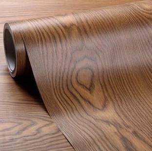 ML BALAJI CREATIONS Vinyl Decorative Brown Wallpaper