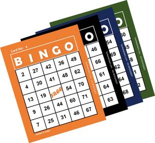 Tambola Tickets BINGO CARDS 4 Set of Different Colors (24 Cards each , Printed on Hardsheet , Big Size, total 96 Cards Premium Quality) Board Game Accessories