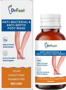 Dr Foot Antiseptic Antibacterial Foot Wash |Helps to Athlete's Foot, Candida, Ringworm, Jock Itch, Foot Odor & Toenail Issues – 100ml