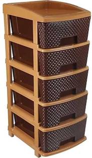 HUMBLE KART 5 Tier ToerPlastic Containers Organisers Drawers for Storage Jewellery box Jewellery Vanity Box