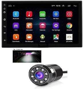 RKPSP 7 Inch Double Din Android Screen With Camera Car Stereo