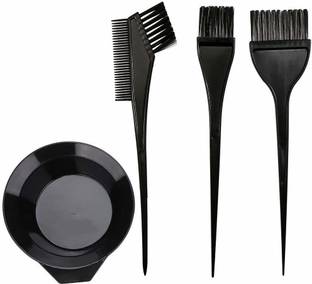 Faigy Hair Dye Color Brush and Bowl Set, 4Pcs Color Bowl Brushes Tool Mixing Bowl Kit Tint Comb for Hair Tint Dying Coloring Applicator