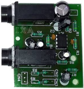 Diycart Dual Microphone input Preamp Kit for audio amplifiers with pre-soldered Mic sockets Electronic Components Electronic Hobby Kit
