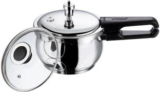 VINOD Splendid Plus Stainless Steel Pressure Cooker with Outer Lid 2.5 L Outer Lid Induction Bottom Pressure Cooker