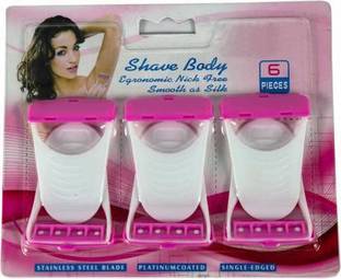 DNMM Soft Touch Body Hair Removal Razor for Wome (Pack of 6), Men & Women