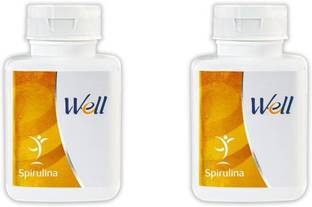 Well Spirulina 100 Capsules (Pack of 2)