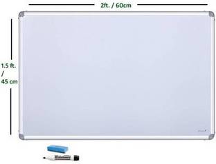 rissing trader Magnetic Magnetic Whiteboard One Side White Marker and Back Side Chalk Board Surface Whiteboards