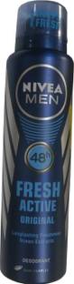 NIVEA Fresh active original Deodorant Spray  -  For Men