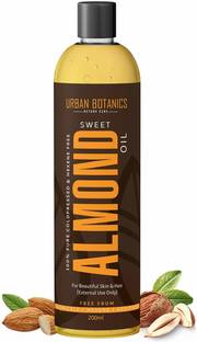 UrbanBotanics Cold Pressed - Sweet Almond Oil - For Skin & Hair Oil