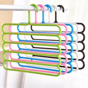 Flipkart SmartBuy Multi-tiered Medium size Hangers for Scarfs, Stoles, Belt, Trouser, Towel, Dresses, Ties Plastic Scarf Pack of 5 Hangers For  Scarf
