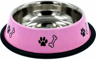 ALCAZAR Deep Option Pet Bowl Round Steel Pet Bowl