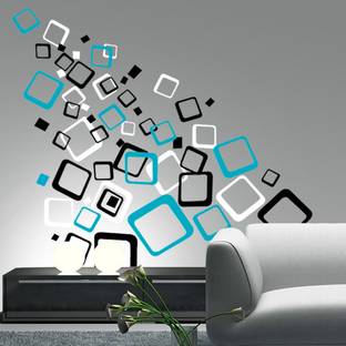 Decor now Size : ( 16-inch x 24-inch) Deviated Outraged Square Box Plastic Reusable Wall Painting Stencil for Home Decoration Wall Stencil Stencil