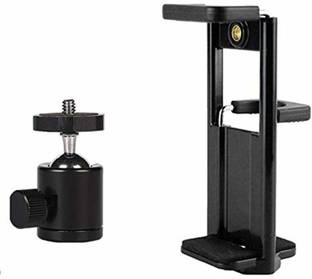 subton Ball Head For Tripod with IPad Tablet Mobile Holder Dual Side Bracket clip Mount Adapter (2 in 1) Tripod Ball Head