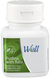 Well Pudina with Tulsi 100 softgels (Pack of 1)