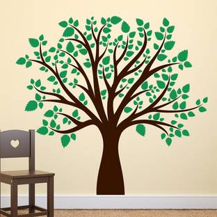 Wallzone Green Tree Extra Large Vinyl Wallsticker