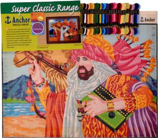 madura coats ltd threads & needle set with design & color scheme printed on it, Arabian Design
