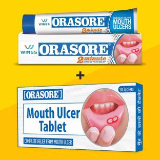 Orasore Mouth Ulcer Complete Relief Pack (Tablet + Gel) - Natural