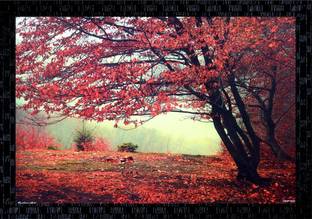 Janki Beautiful Scenery Nature Online Wall Painting Photo Frame Canvas 14 inch x 20 inch Painting
