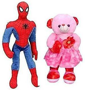 Nihan Enterprises Lovable and Hugable Cute Spaiderman And Long Doll Soft Toy For Kids for Brithday Gift, Gift Item - 30 cm (Multicolor)  - 30 cm