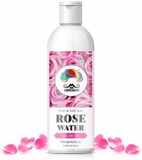 Mr. Merchant Rose Water, Food Grade Gulab Jal from Haldighati (Pure,Edible, Natural Gulab Ark), 200ml Men & Women