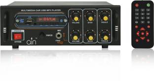 ain 2 Channel High Power Stereo Amplifier with Big LED Display/Bluetooth/MIC Input/USB/SD Card Slot/FM Radio/AUX Input/Remote Control & Built-in Equaliser with Bass, Treble & Balance Control Power Amplifier. 160 W AV Power Receiver