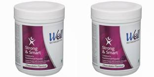 Well Strong & Smart Children's Nutritional Powder 200G (Pack of 2) Chocolate Flavored Powder
