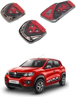 Qiisx 3 Pcs Non-Slip Manual Car Pedals kit Pad Covers Set Compatible with Renault Kwid Car Pedal