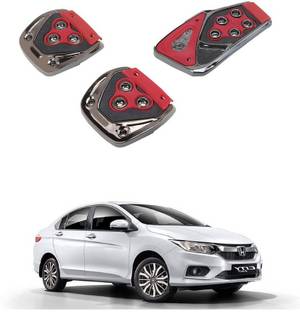 Qiisx 3 Pcs Non-Slip Manual Car Pedals kit Pad Covers Set Compatible with Honda City Car Pedal