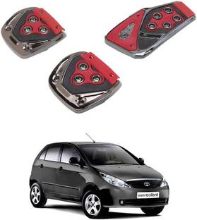 Qiisx 3 Pcs Non-Slip Manual Car Pedals kit Pad Covers Set Compatible with Tata Indica Vista Car Pedal