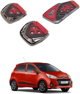 Qiisx 3 Pcs Non-Slip Manual Car Pedals kit Pad Covers Set Compatible with Hyundai Grand i10 Car Pedal