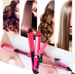 Taxila NHC-2009 2 In 1 Hair Straightener And Curler, Professional Straightener Hair Curler