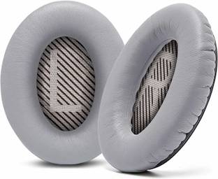 SYGA Headphones EarPads Cushions Replacement - Compatible with Bose QuietComfort 15 QC15 QC25 QC2 QC35/ Ae2 Ae2i Ae2w SoundTrue & SoundLink (Around-Ear Series Only)-Light Grey & Black Font) Over The Ear Headphone Cushion